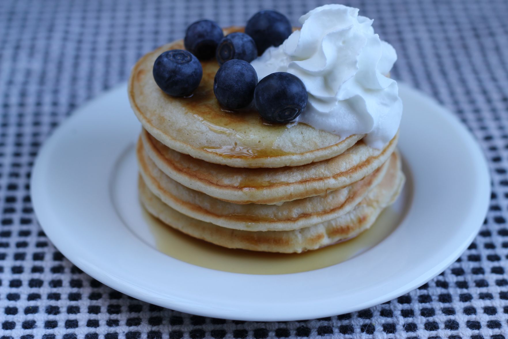 Blueberry pancakes